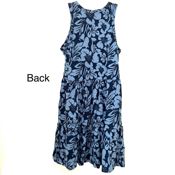 Blue Floral sleeveless Mini Dress - Picture 5 of 5